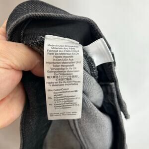 Madewell Rivet and Thread Demi boot Jeans dark gray size 27 high waisted crop